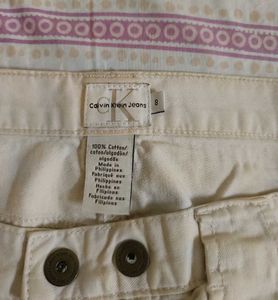 Beige Calvin Klein skirt