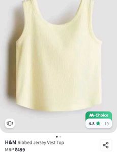 H&M Ribbed Vest Top
