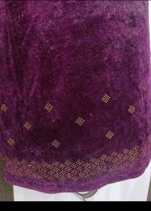 Elegant Purple suit set with dupatta