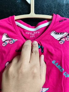 Pink Graphic Tee set