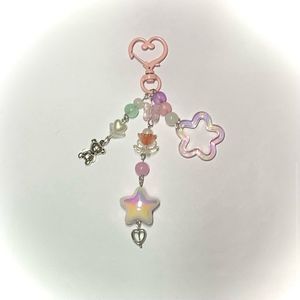 Cute Pastel Beaded Keychain
