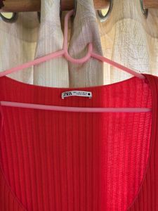 Zara Ribbed Midi Dress