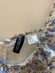 Tiered- Skirt Chiffon Dress