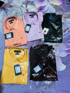 Tommy Hilfiger Peach Casual Shirt
