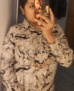 Abstract Print Blouse