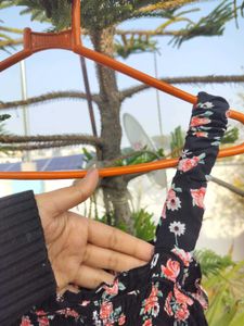 Black sleeveless summer dress