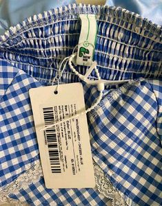 Gingham Halter Neck Top
