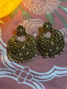 Vintage Gold Statement Jhumkas