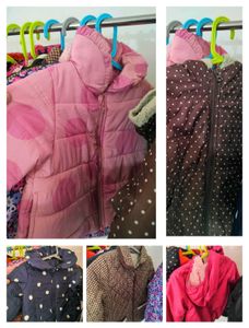 Kids Combo Of Girls' Assorted Winter Jackets