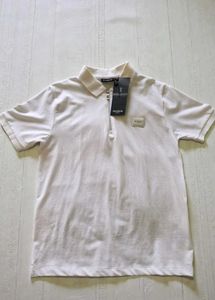 Balmain Paris White Polo Shirt