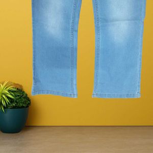 women blue straight jeans size 24 (O-22)