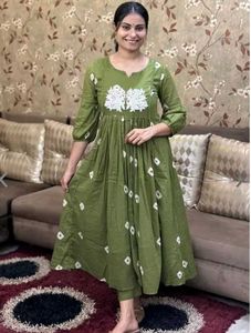 Green Kurta set