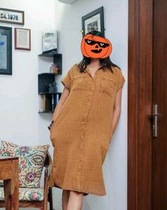 Casual Shirt Dress (Belt Not Available)