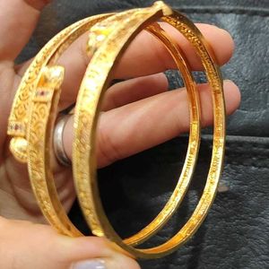 Gold Bangles - Set of 2