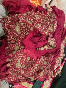Drape Saree With Heavy Blouse