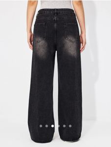 grunge Wide Leg Black Jeans🖤