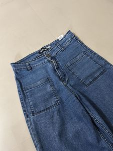 Wide Leg Denim  Pants