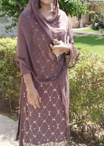 Combo Dimond Nd Tubelight Chikankari Suit Set