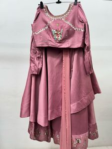 pink lehnga choli