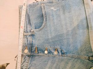 Zara Denim Buttoned Shorts Fixed Price