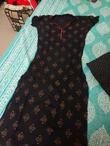 Kurta Plazo Black