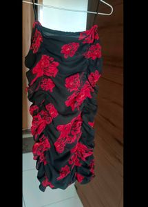 Floral Ruched Mini Dress