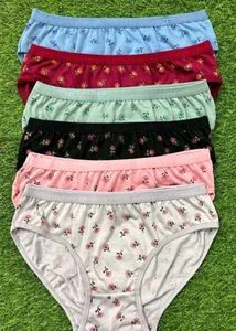 Floral Print Briefs XL Size  - Pack of 6 (E)