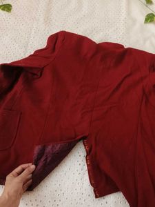 Vintage Maroon Blazer
