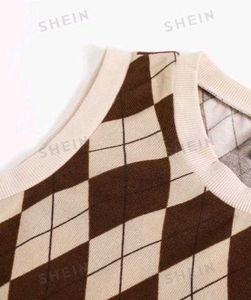 Brown Vest Top