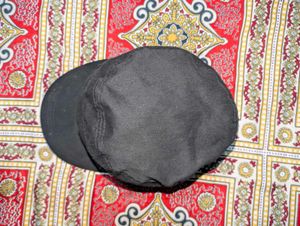 black cap with Chrome accessories