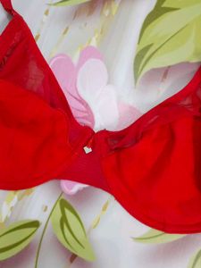 (1300)Red Bra