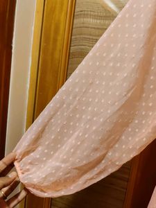 Peach Flared dress Never Worn