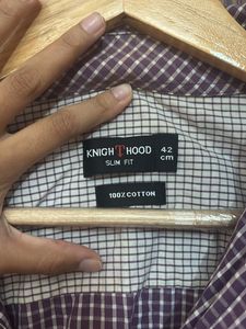 Lavender Check Shirt Men 💜
