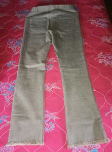 Fringe Hem Flared Pants