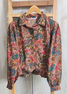 Floral Print Shirt Size-42