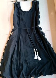 Navy Blue Sharara Set