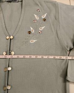 Embroidered Cardigan