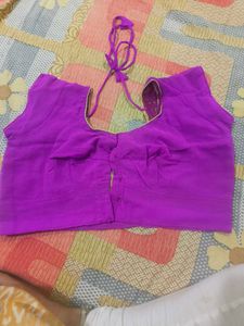 Elegant Purple Embroidered Saree