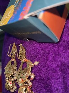 Elegant Gold Jhumka Earrings