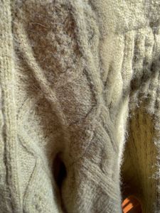 Sage Green Cable Knit Sweater