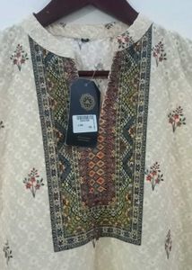 New Aura Brand Elegant Printed Kurta With Pant
