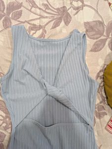 Urbanic Blue Cutout Maxi Dress