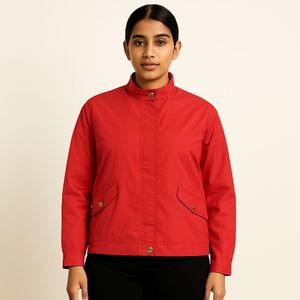 Red Casual Jacket