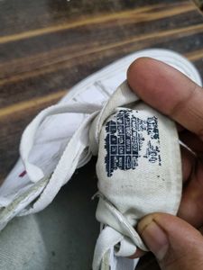White  Tommy Shoes Leather Heavy  Quality