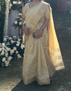 Elegant Gold Tone Saree