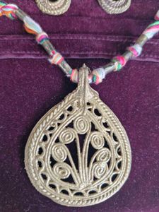 Original Dokra Necklace &amp; Earring Set