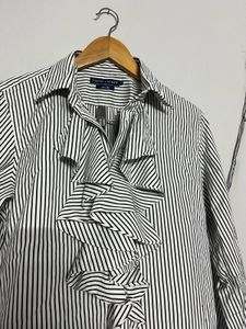 Ralph Lauren Ruffle Front Blouse🤍