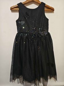Girls&#39; Black Sparkle Dress 4-6 Years