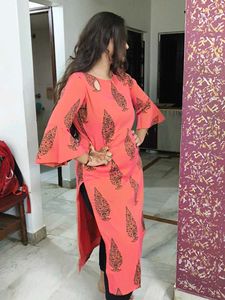 Coral Printed Kurti
