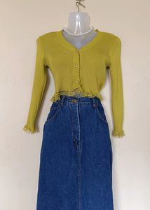 Lime Green Korean Top